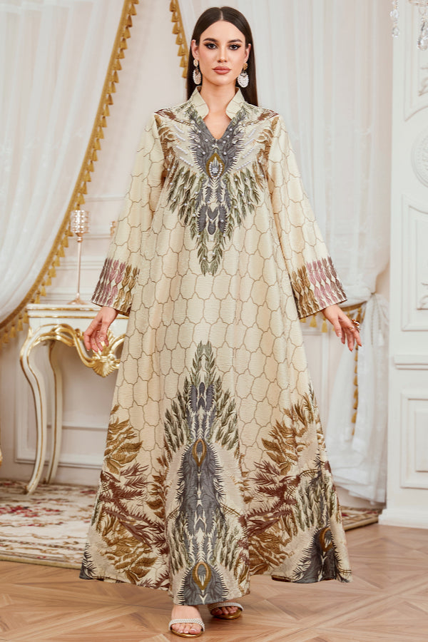 Batwing Sleeve Abaya Dress