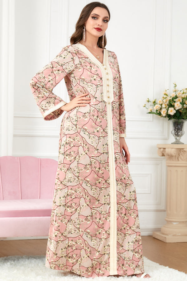 Loose Long Sleeve Abaya Dress