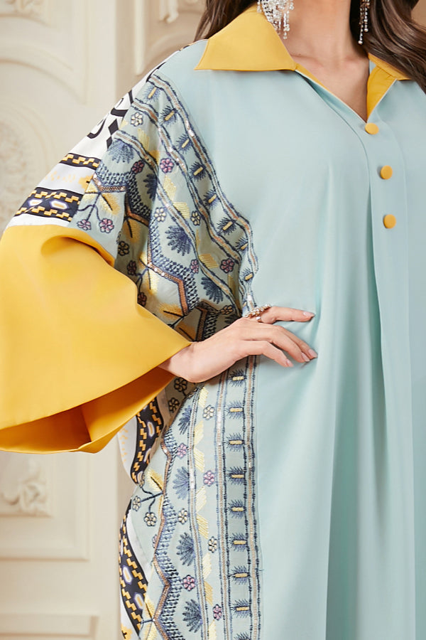 Batwing Sleeve Abaya Dress