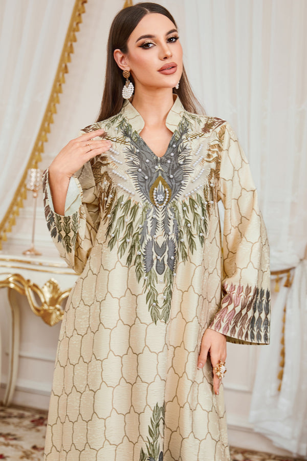 Batwing Sleeve Abaya Dress