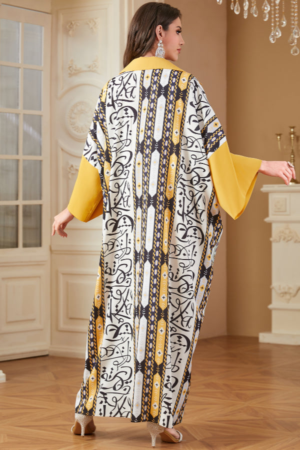 Batwing Sleeve Abaya Dress