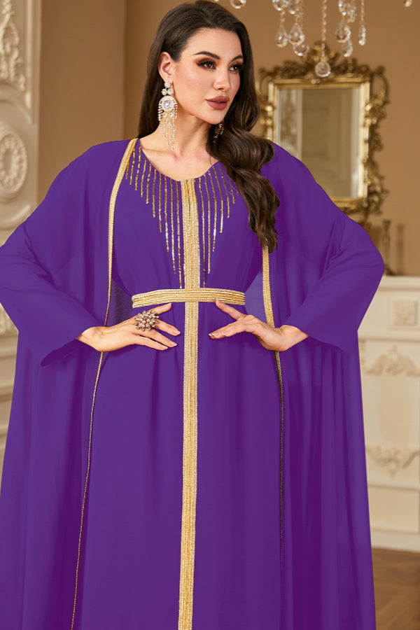 Sequin Chiffon Two-Piece Dress