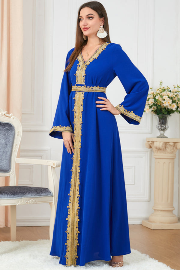 Loose Embroidered Maxi Dress