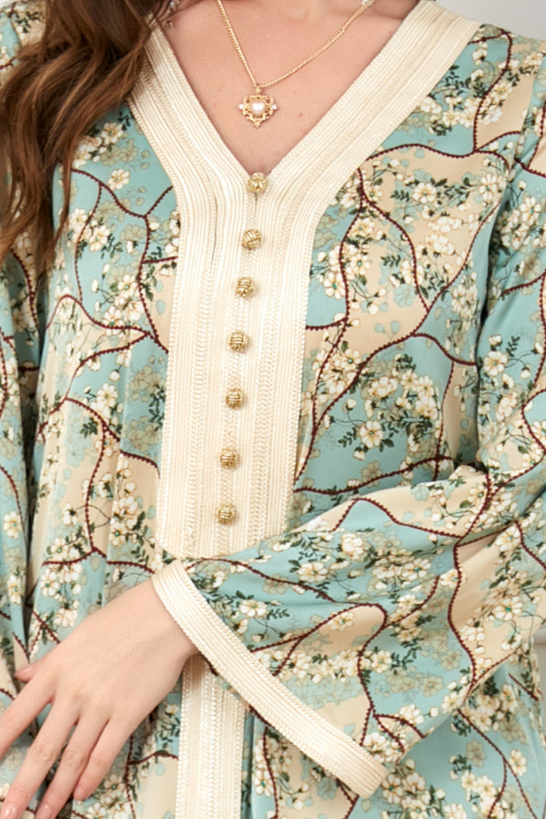 Loose Long Sleeve Abaya Dress