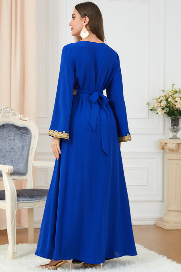 Loose Embroidered Maxi Dress