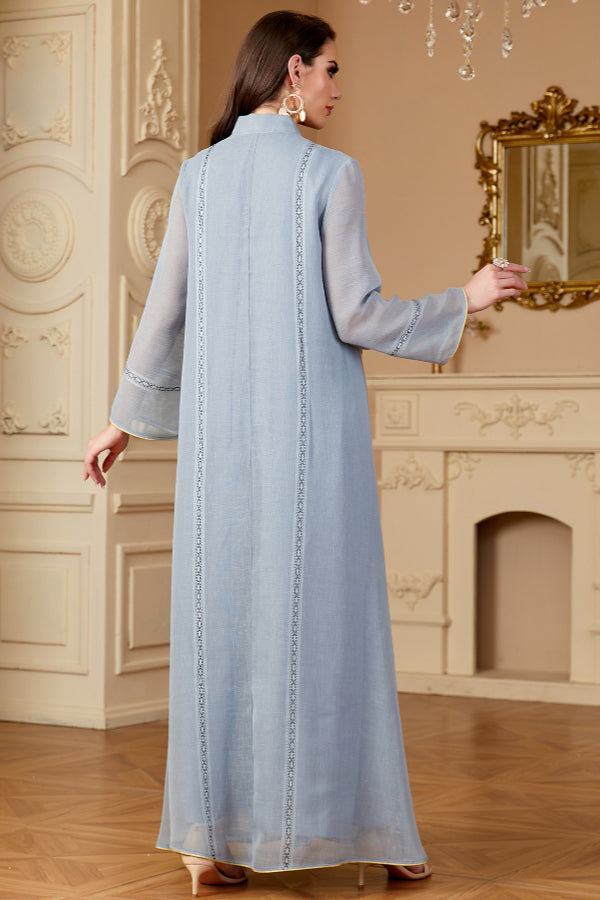 Sequin Long Sleeve Abaya