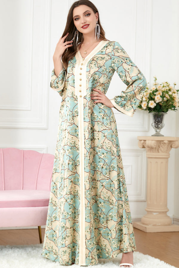 Loose Long Sleeve Abaya Dress