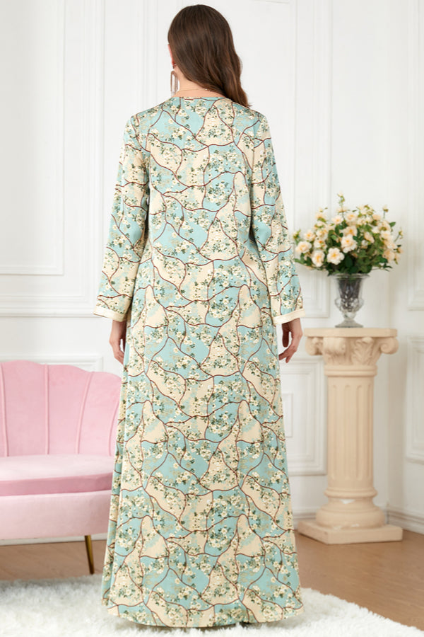 Loose Long Sleeve Abaya Dress