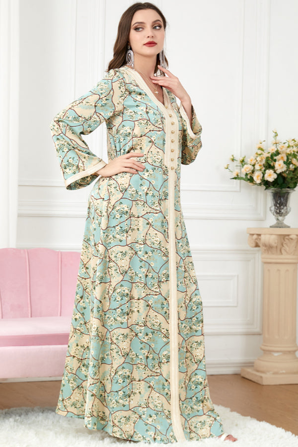 Loose Long Sleeve Abaya Dress