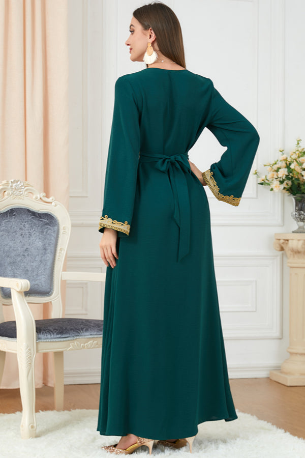 Loose Embroidered Maxi Dress