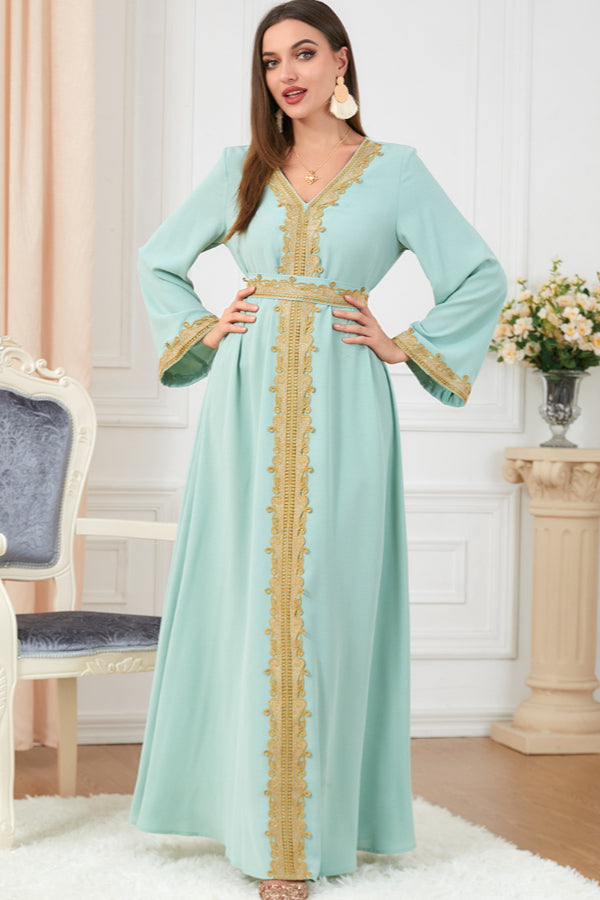 Loose Embroidered Maxi Dress