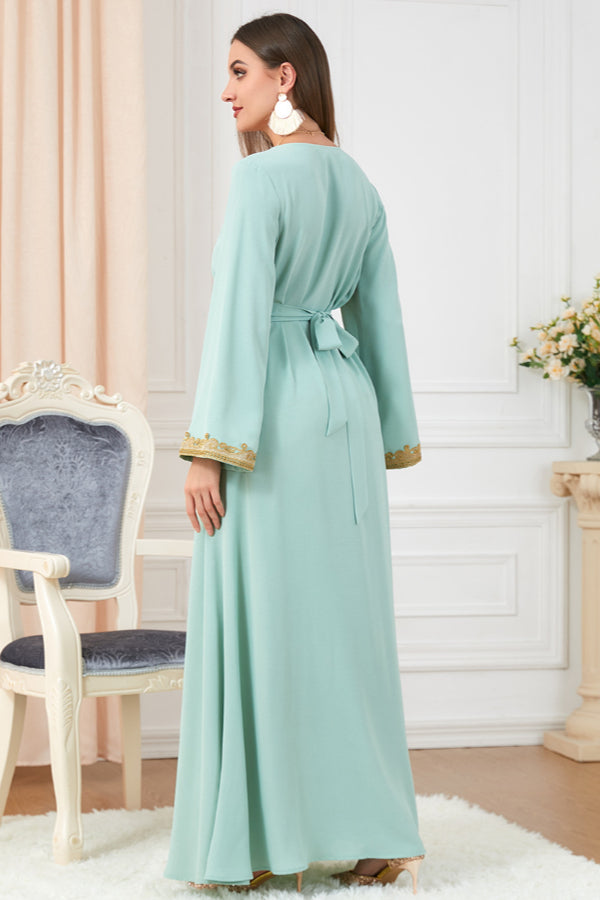 Loose Embroidered Maxi Dress
