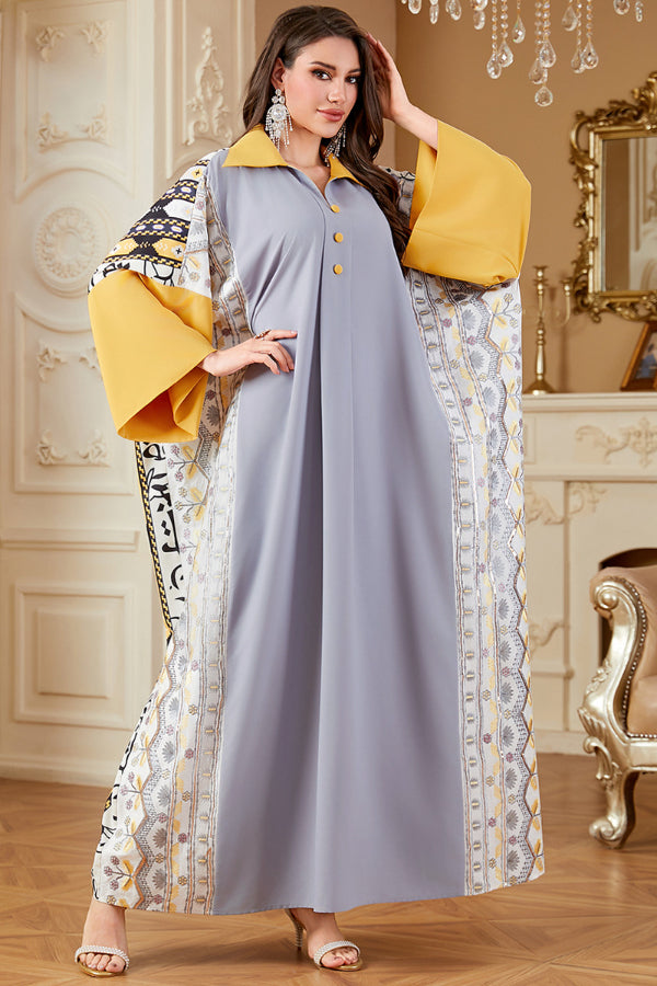 Batwing Sleeve Abaya Dress