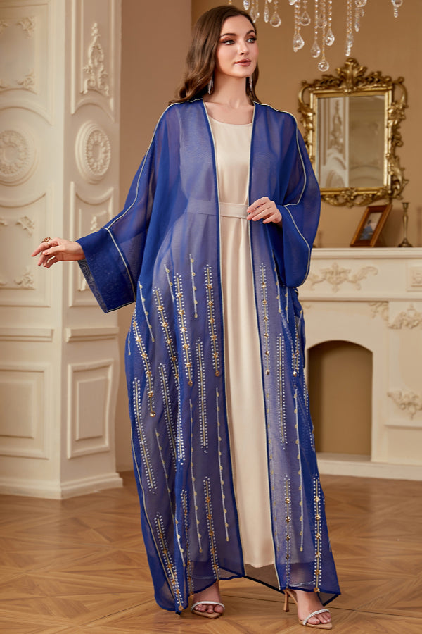 Embroidered Two-Piece Maxi Dress