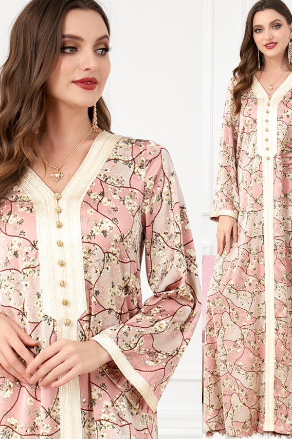 Loose Long Sleeve Abaya Dress