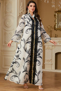 Elegant Long Sleeve Embroidered Abaya