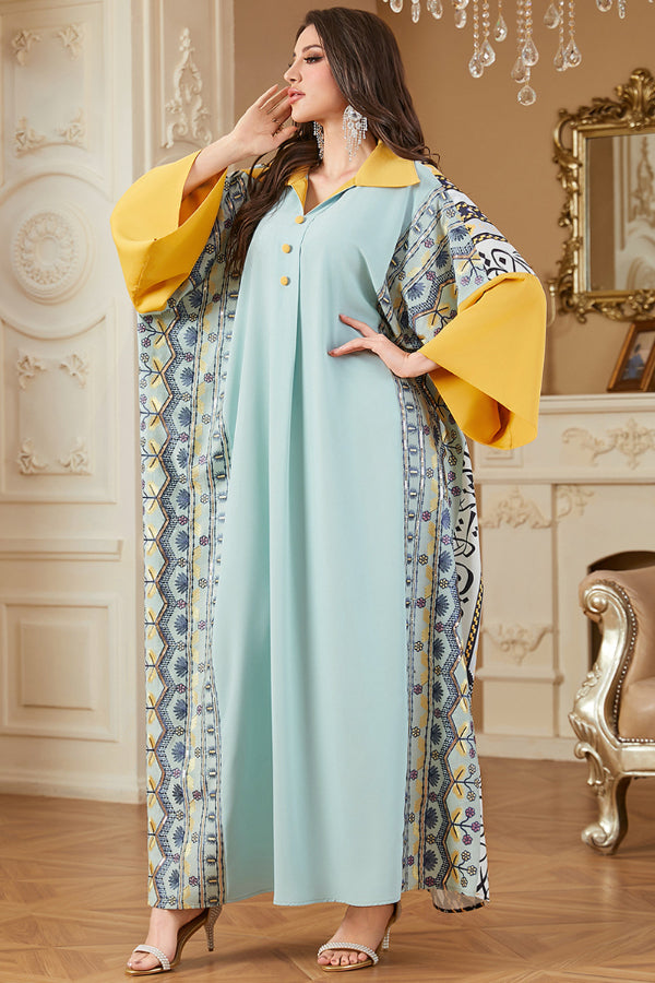 Batwing Sleeve Abaya Dress