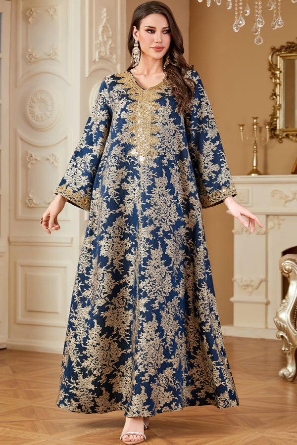 Loose Maxi Abaya Dress